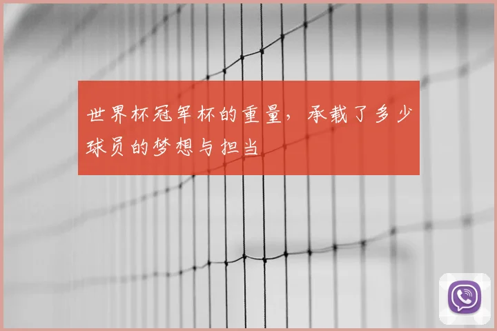 世界杯冠军杯的重量,承载了多少球员的梦想与担当